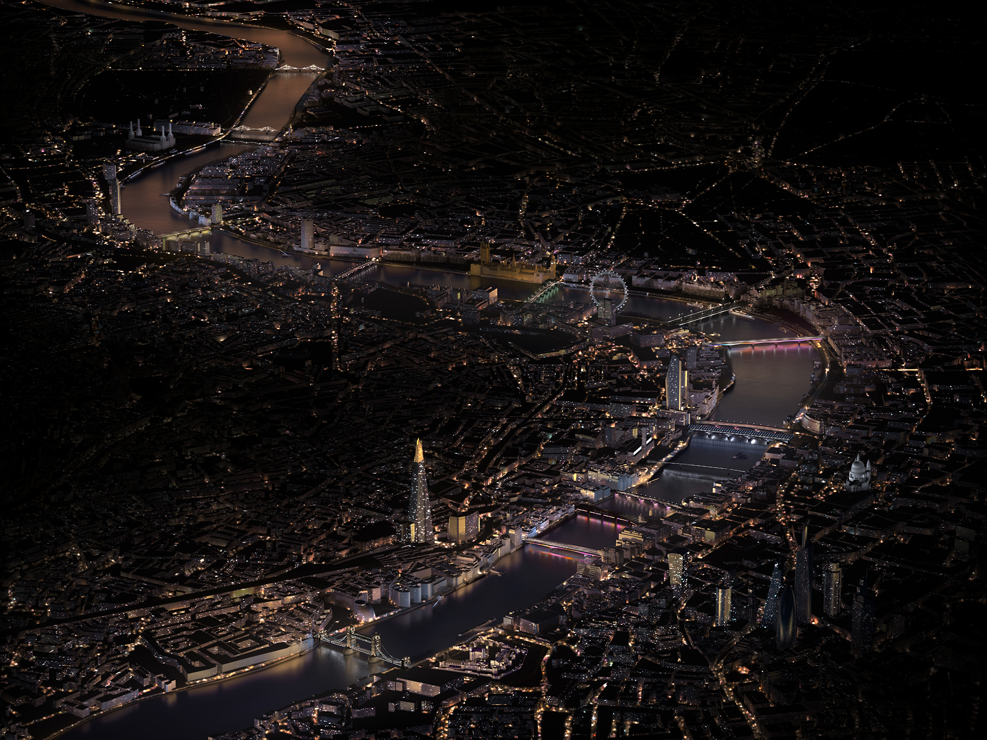 Illuminated River: light art sui ponti di Londra