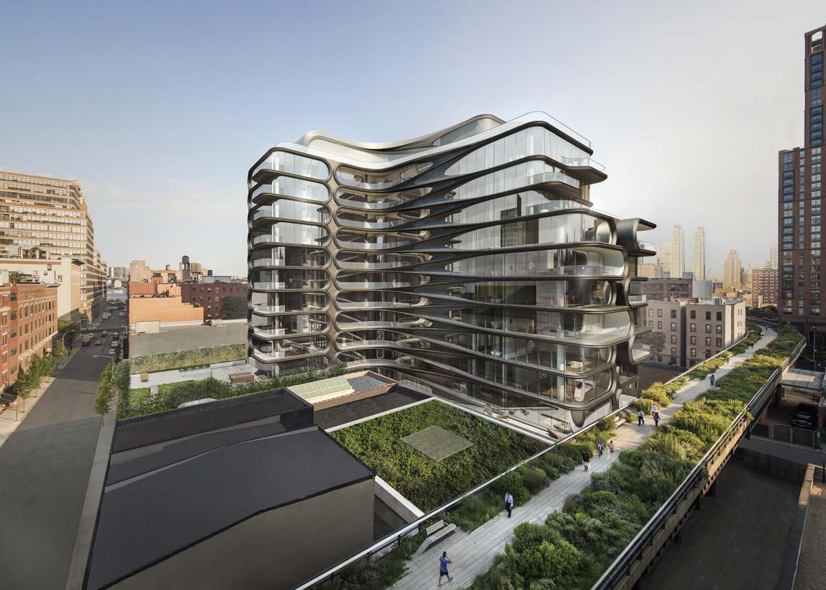 A curved presence over the High Line