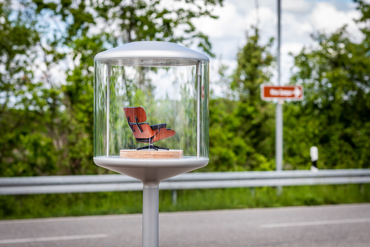 Designweg, the Vitra miniatures mark the path