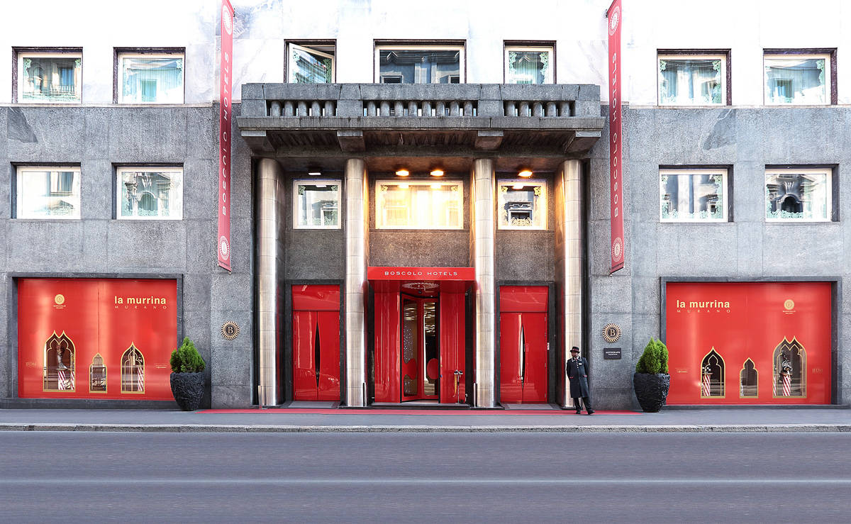 FuoriSalone. La Murrina veste le vetrine del Boscolo Hotel