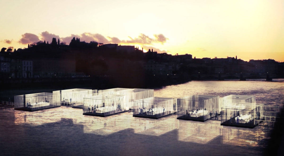 Il design che scorre sull'Arno