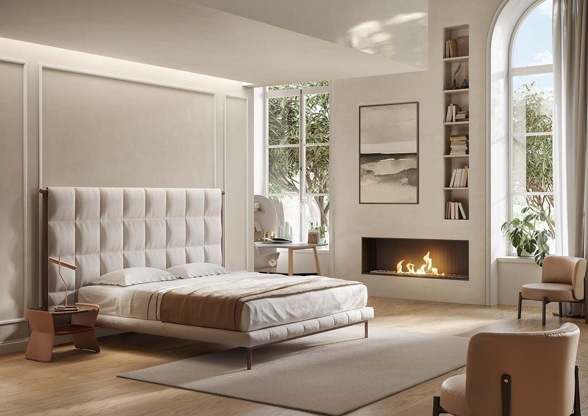 Patrick Norguet interpreta la zona notte per Natuzzi Italia