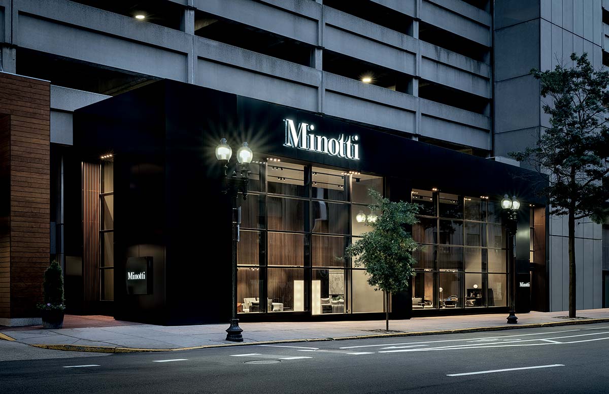 The brand experience of Minotti Boston