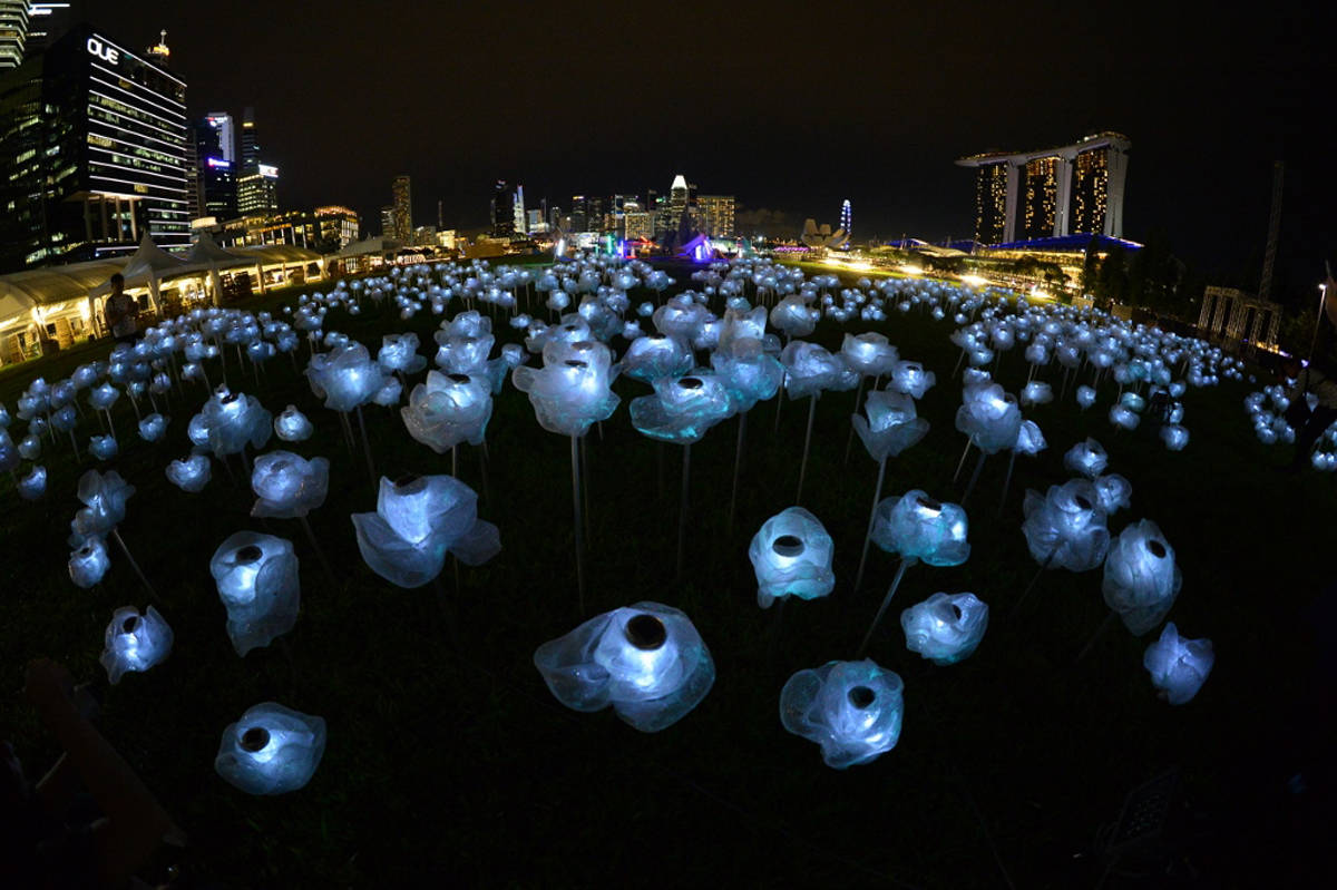 Un mondo di luce a Marina Bay