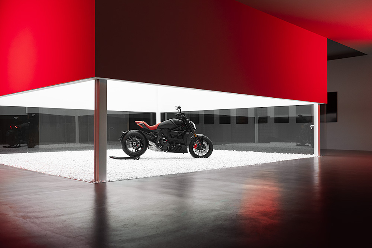Poltrona Frau speeds by on a Ducati
