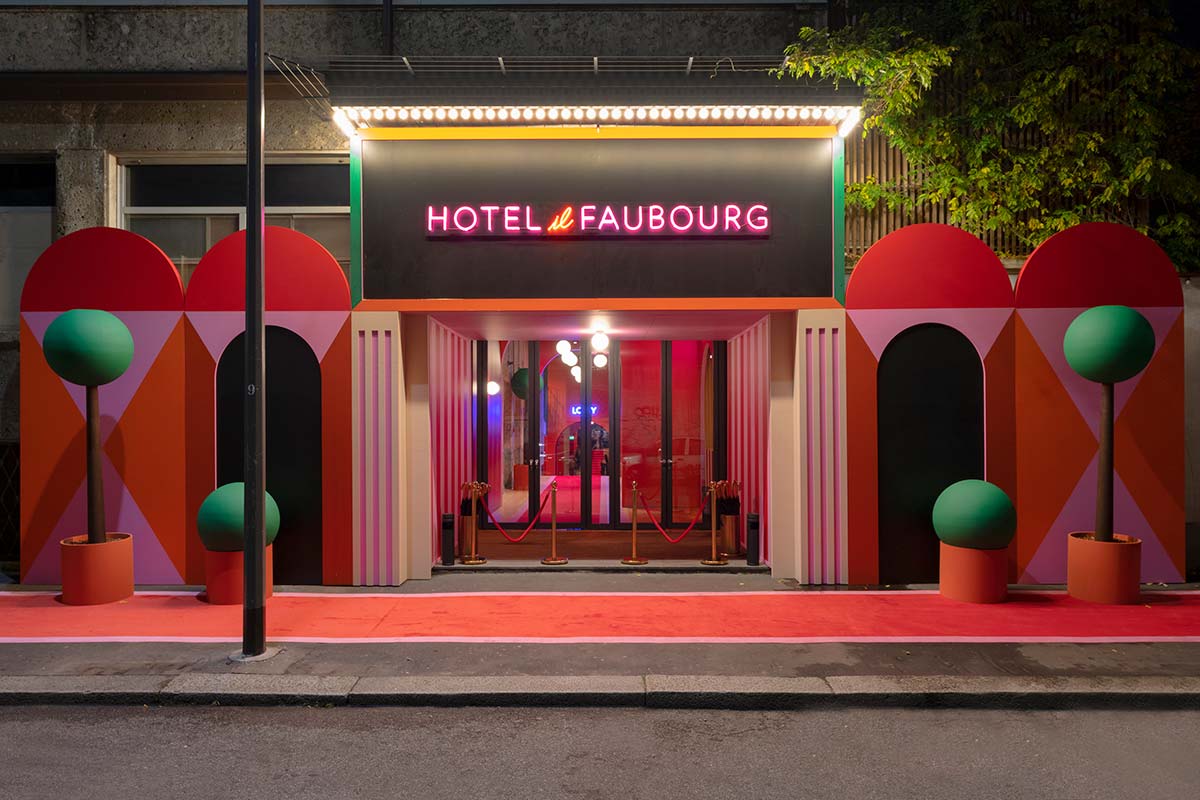 Hotel Faubourg by Hermès, Design Agostino Iacurci, 2021 - Teatro Parenti, Milan - Photo © Lorenzo Palmieri