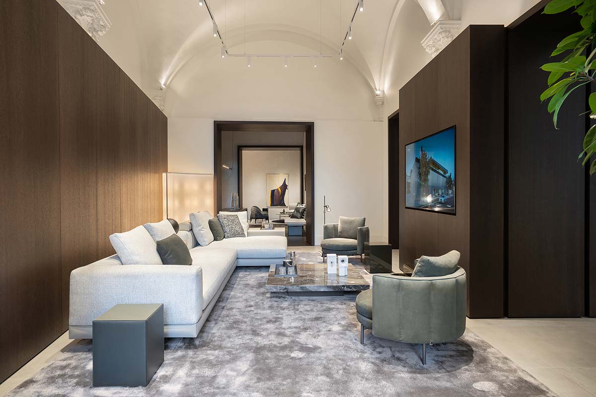 Minotti e Firenze, un flagship store che attraversa il tempo