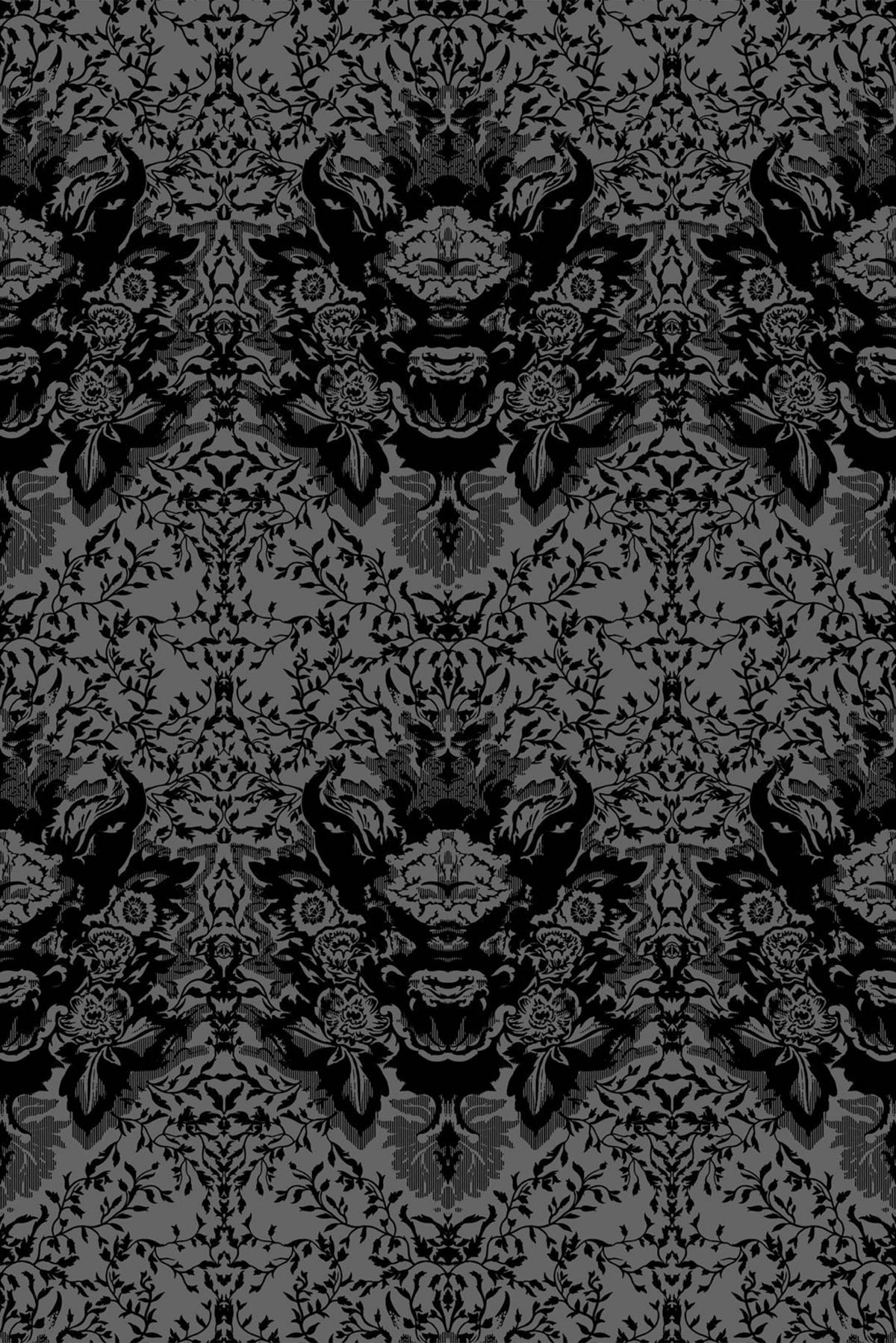 Skull Damask Superwide by Timorous Beasties