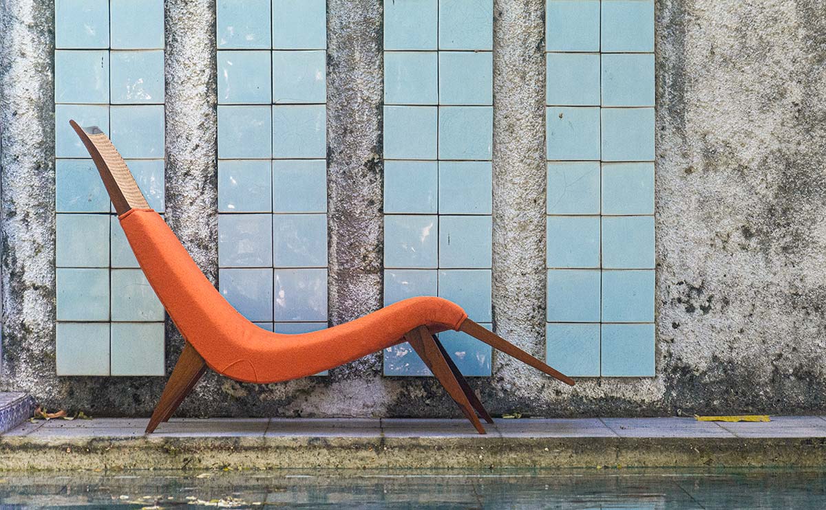 Chaise lounge by Diletante42, Design Joaquim Tenreiro, 1960