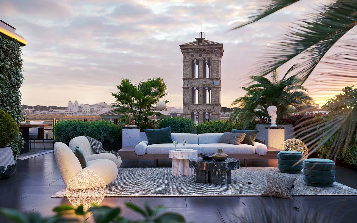 An exclusive apartment building in the historical center of Rome