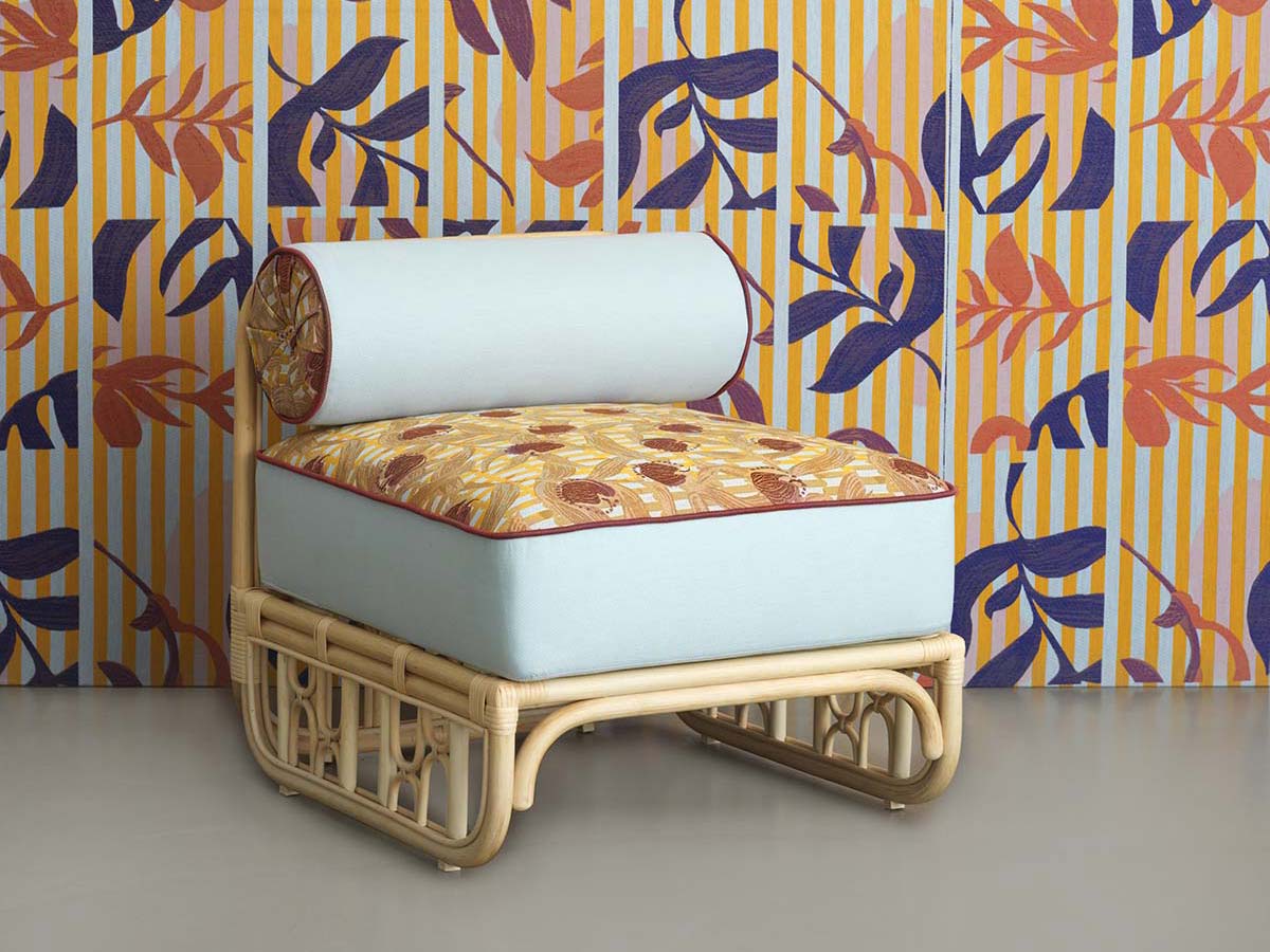 Colette, Intérieur aux Aubergines collection by Maison Matisse, Design Cristina Celestino - Photo © Fabrice Gousset