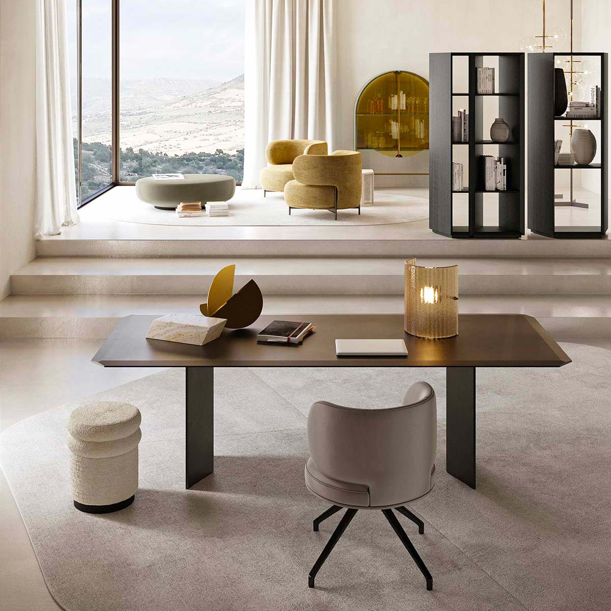 Gallotti&Radice, Akiko Swivel, design Oscar & Gabriele Buratti