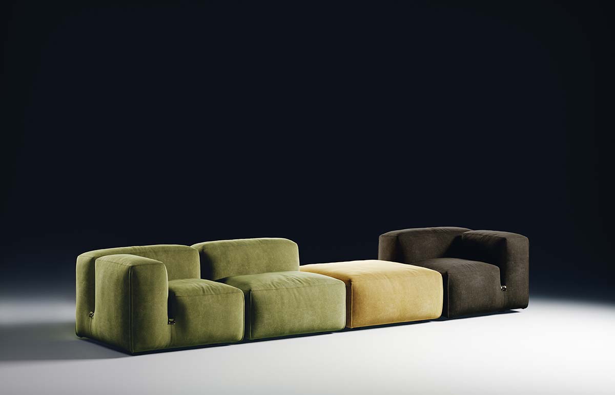 Le Mura by Tacchini + Formafantasma + Rubelli, design Mario Bellini