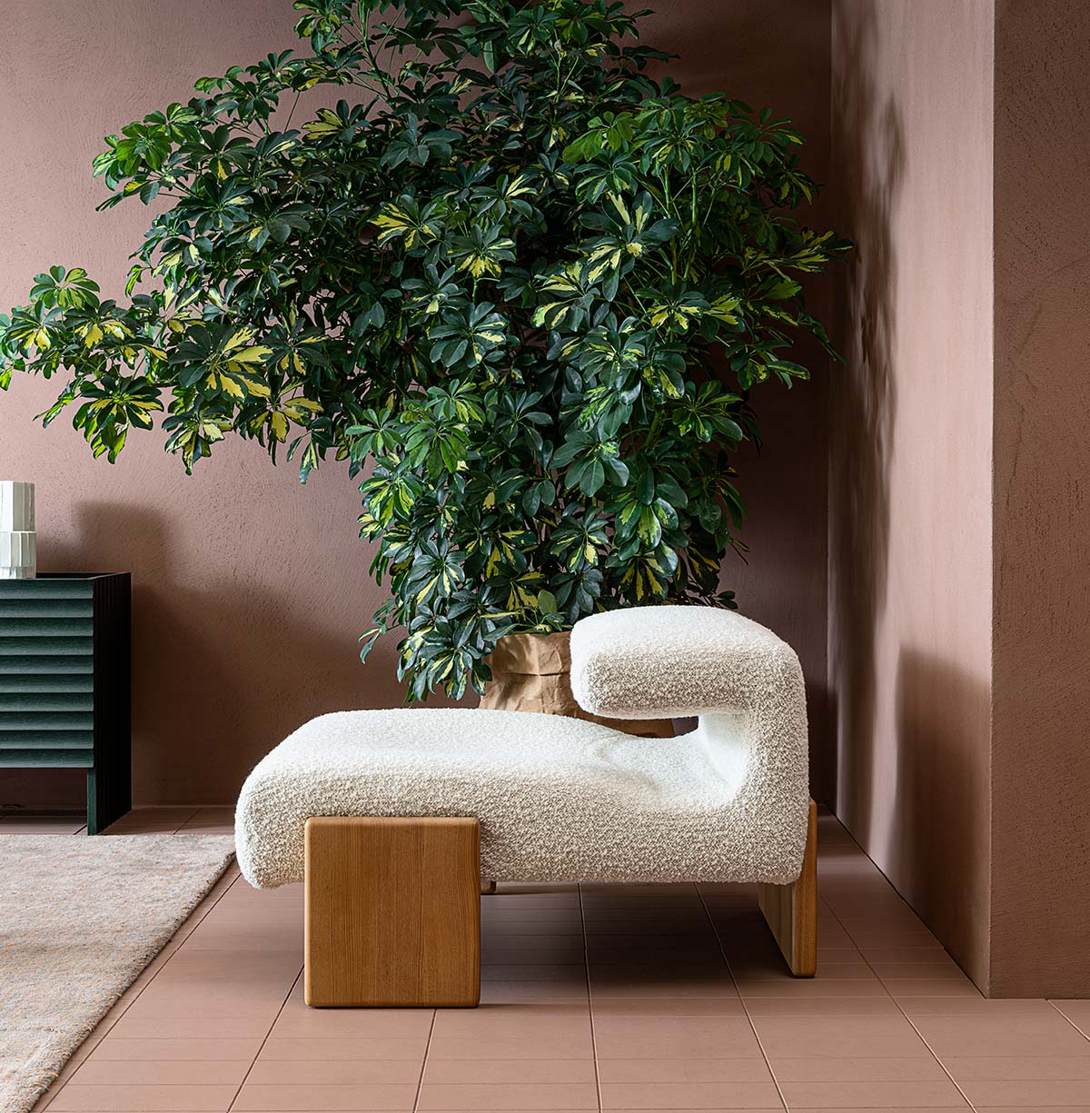 Loveseat, Lowland collection by Moroso, design Patricia Urquiola - Photo © Leonardo Duggento