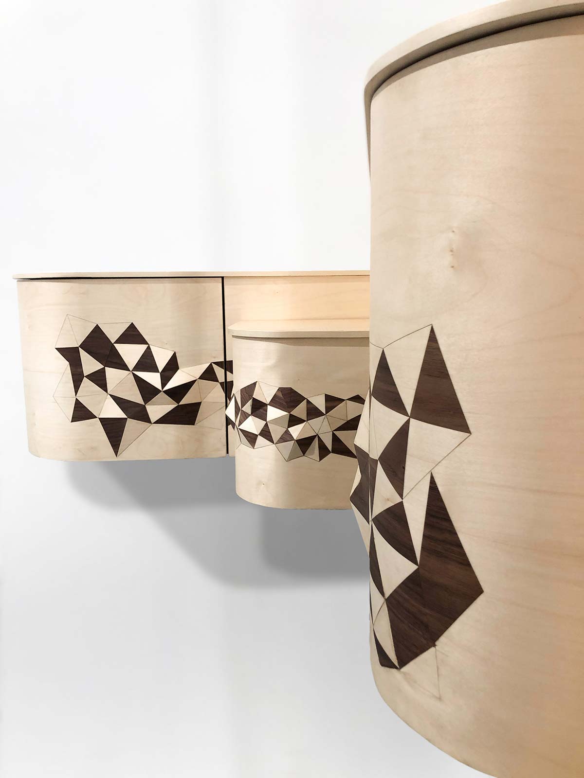 Polygonal Corner Furniture, by Studio Line & Raphaël