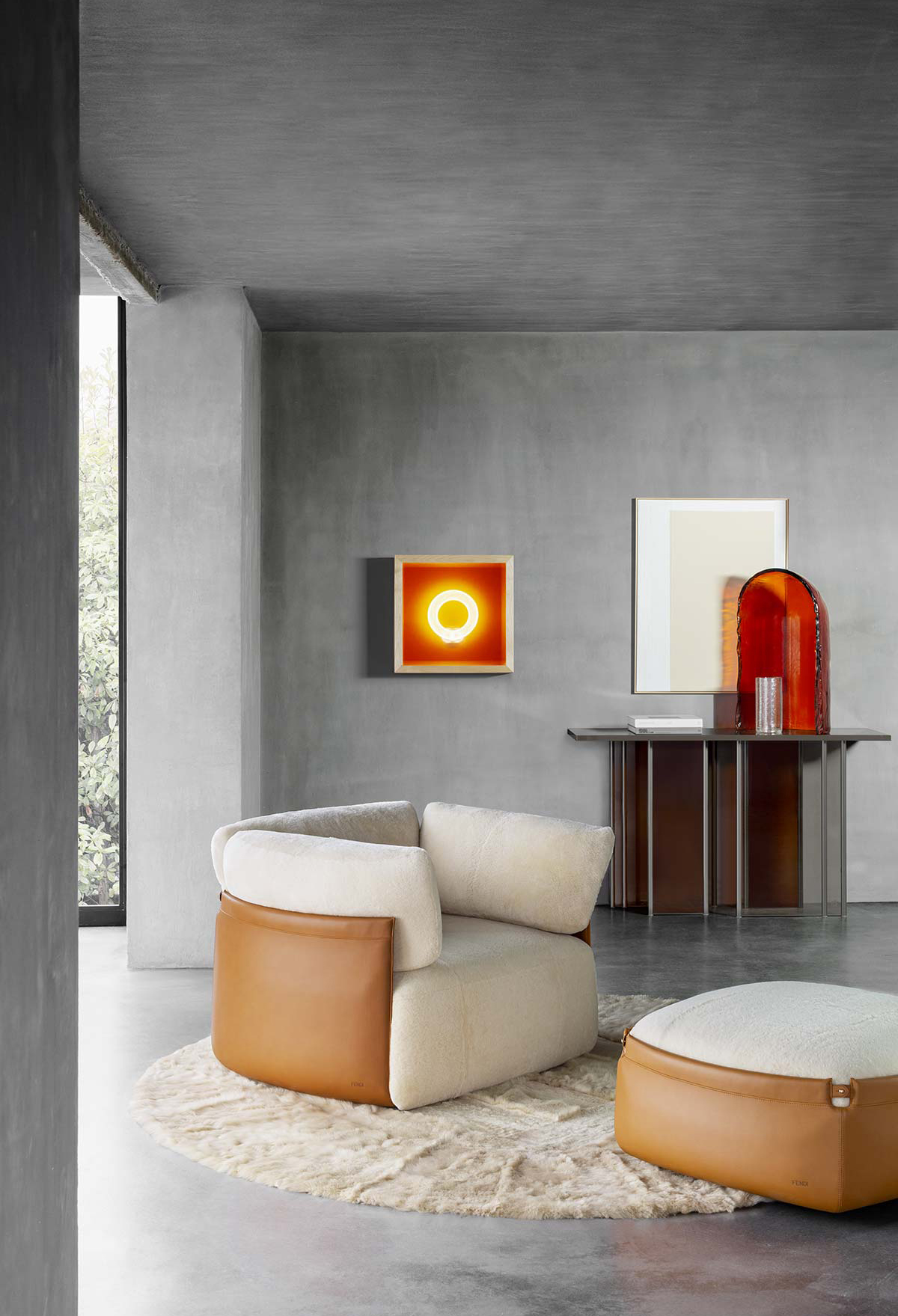 Peekasit armchair by Fendi Casa, design Controvento