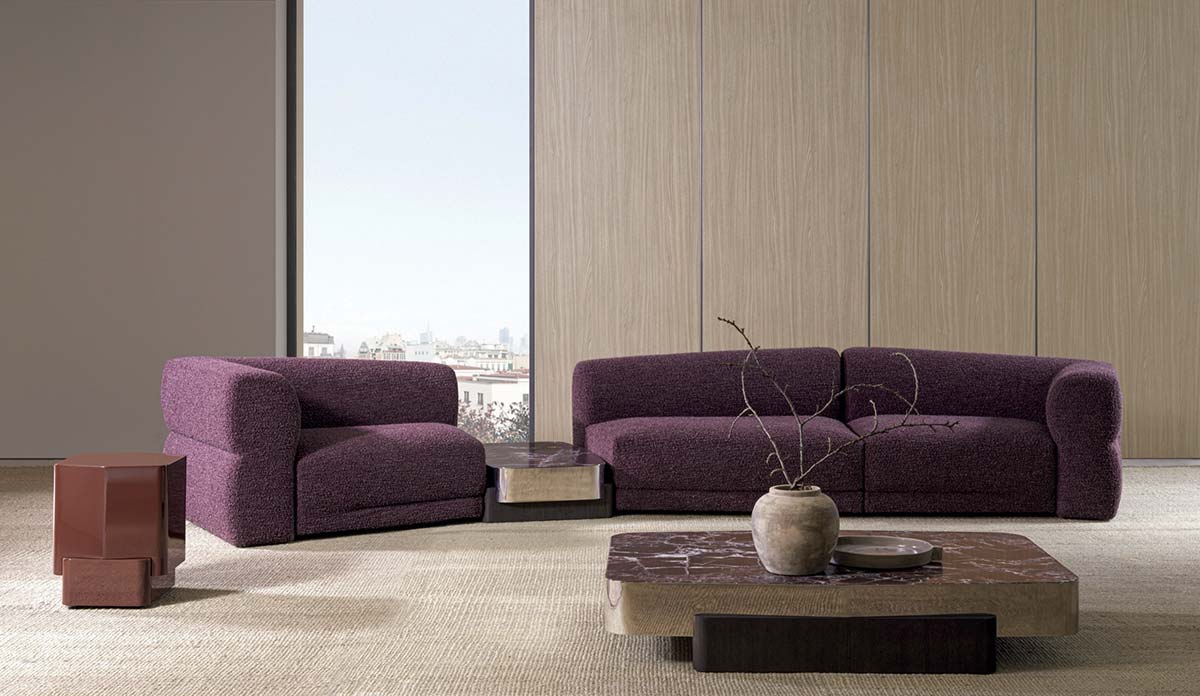 Emile modular sofa by Molteni, design Christophe Delcourt