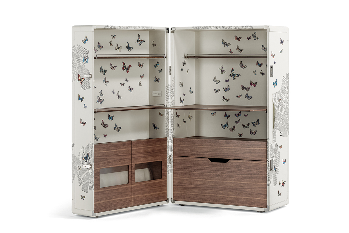 Isidoro by Poltrona Frau & Fornasetti, design Jean-Marie Massaud