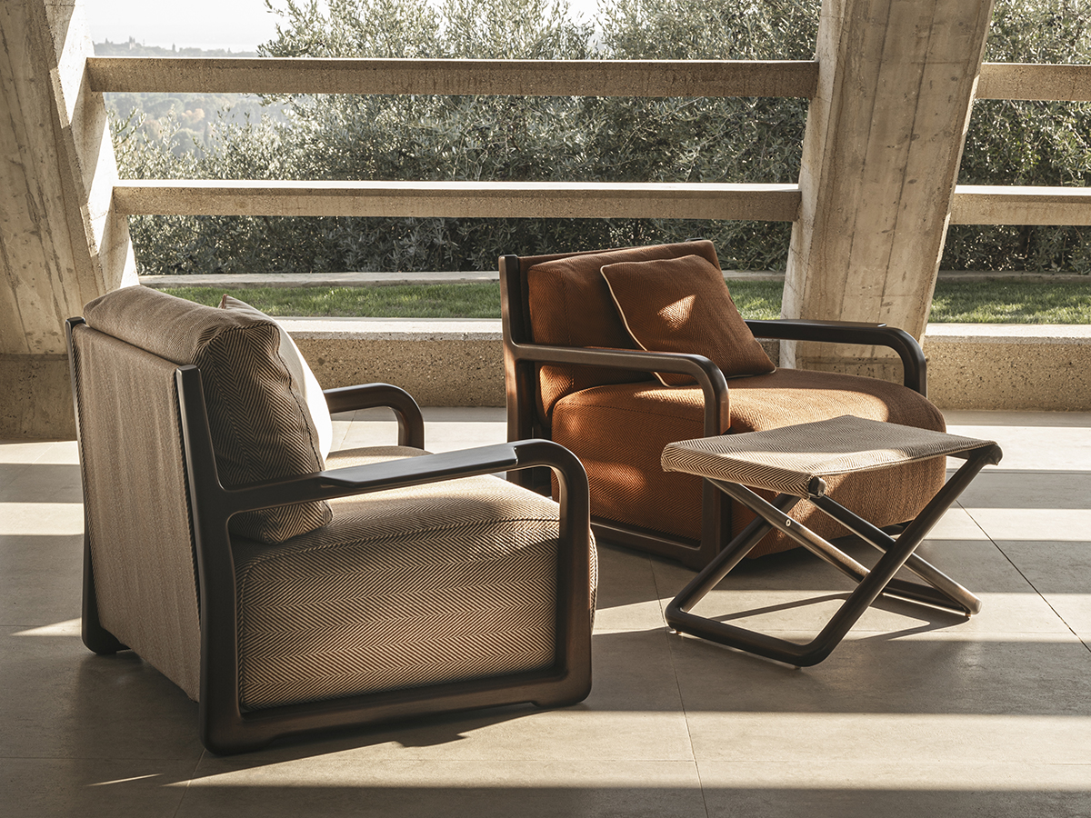 The Delight Chairs collection by Loro Piana Interiors, design Paola Navone and Otto Studio