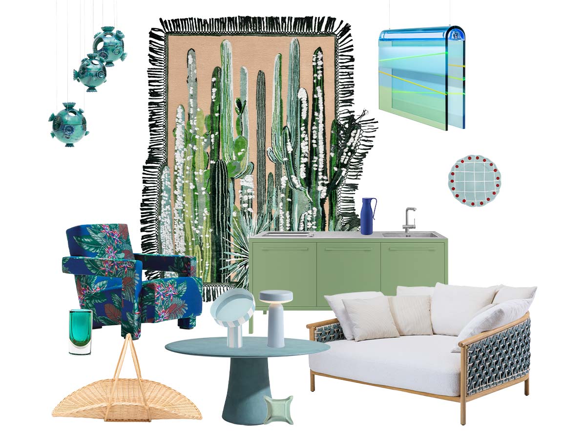 Blue like the sky, green like the sea