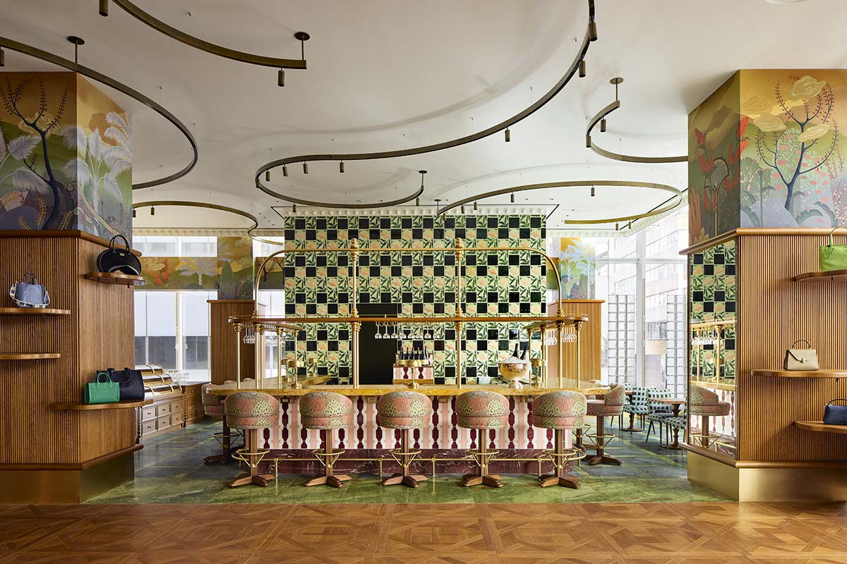 The Salon Vert bistro, Printemps, New York - Photo © Gieves Anderson 