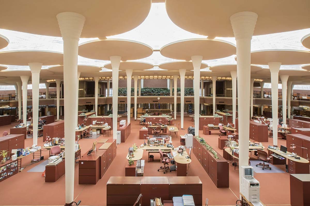 Frank Lloyd Wright’s Larkin and Johnson Wax Workspaces - © Frank Lloyd Wright Foundation