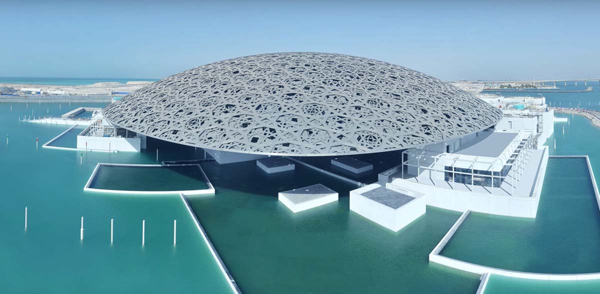 Louvre Abu Dhabi museum, design Jean Nouvel, Abu Dhabi, UAE