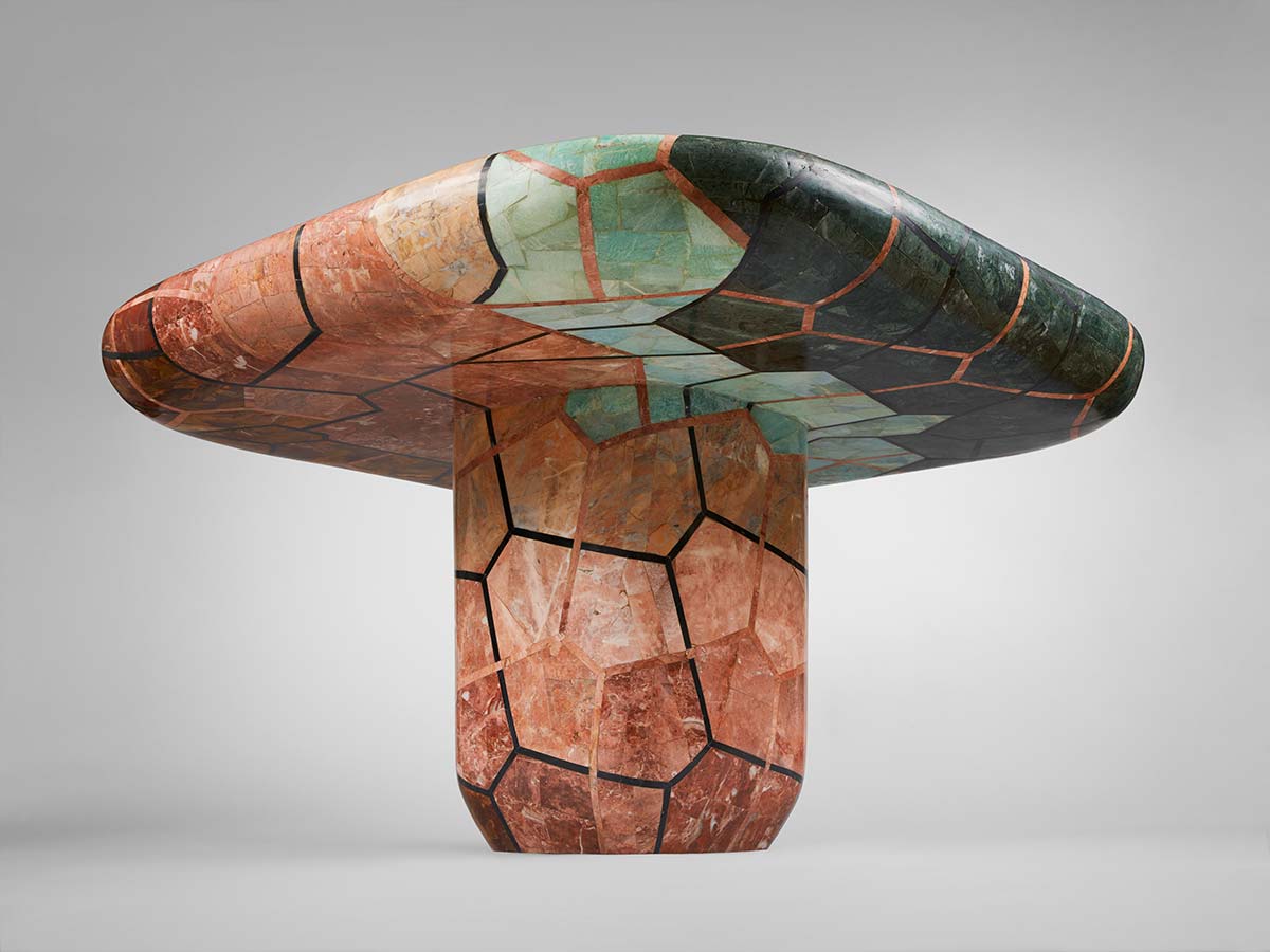 Carapace Table 3 by Nada Debs x Studio Lél Gandhara - Photo © courtesy of Galerie BSL