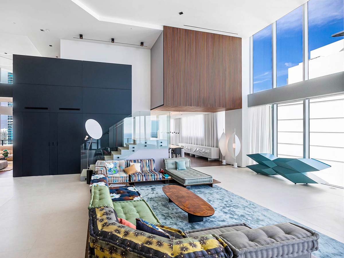 Brickell Penthouse Miami by François Guglielmina (TOGU Miami Design) - Photo © Troy Benson