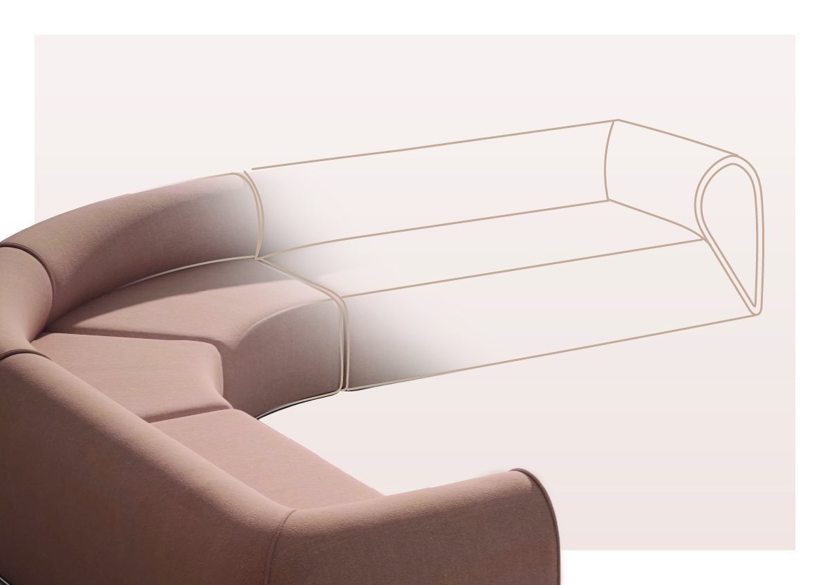 Lova by DUX, design Johannes Torpe