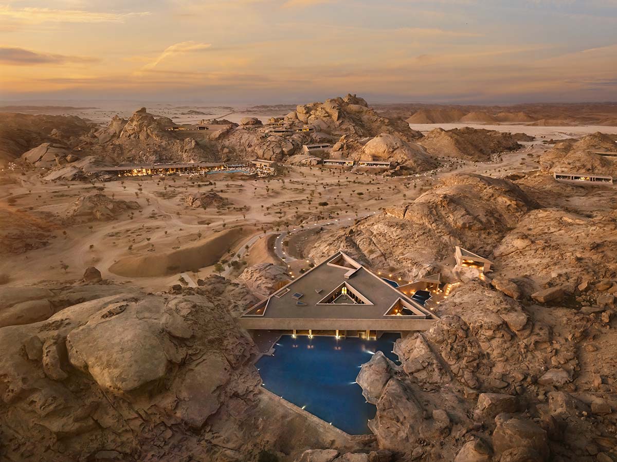 The rock-carved resort
